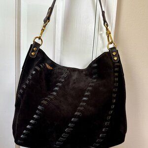 HOBO Pier Suede Shoulder Bag